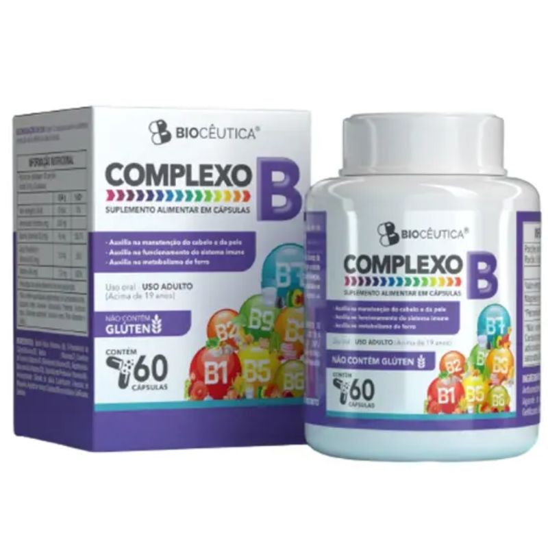 Complexo B 60 Cápsulas 500mg Biocêuticash