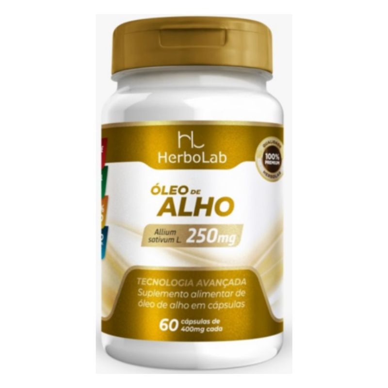 Óleo de Alho 60 cápsulas 400mg HerboLab