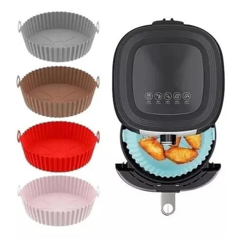 Capa Protetora AirFryer de Silicone Protege Alimento