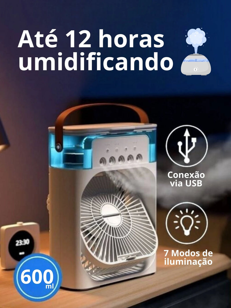 Mini Ventilador Frigorífico, Ar Refrigerador Portátil