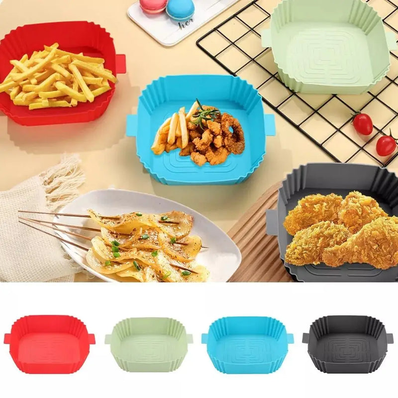 Capa Protetora AirFryer de Silicone Protege Alimento