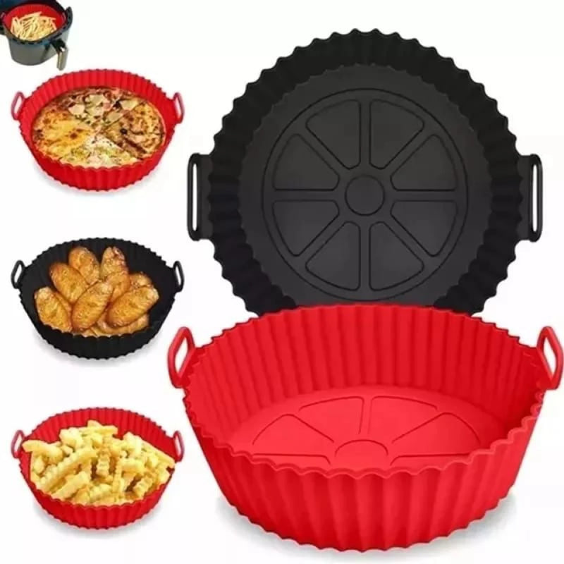 Capa Protetora AirFryer de Silicone Protege Alimento