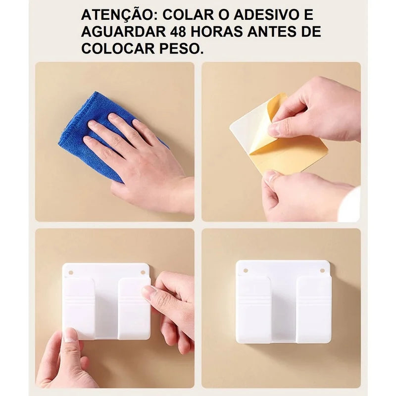 Suporte de parede multiuso para controle de celular para adesivo de fixação de carregamento