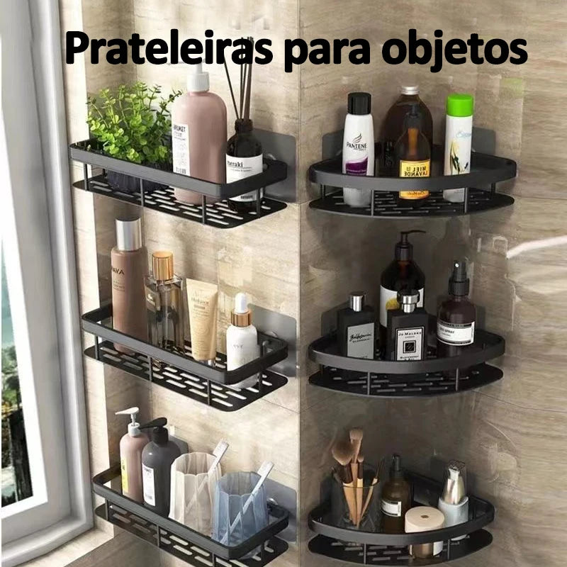 Suporte para shampoo para prateleiras de banheiro premium