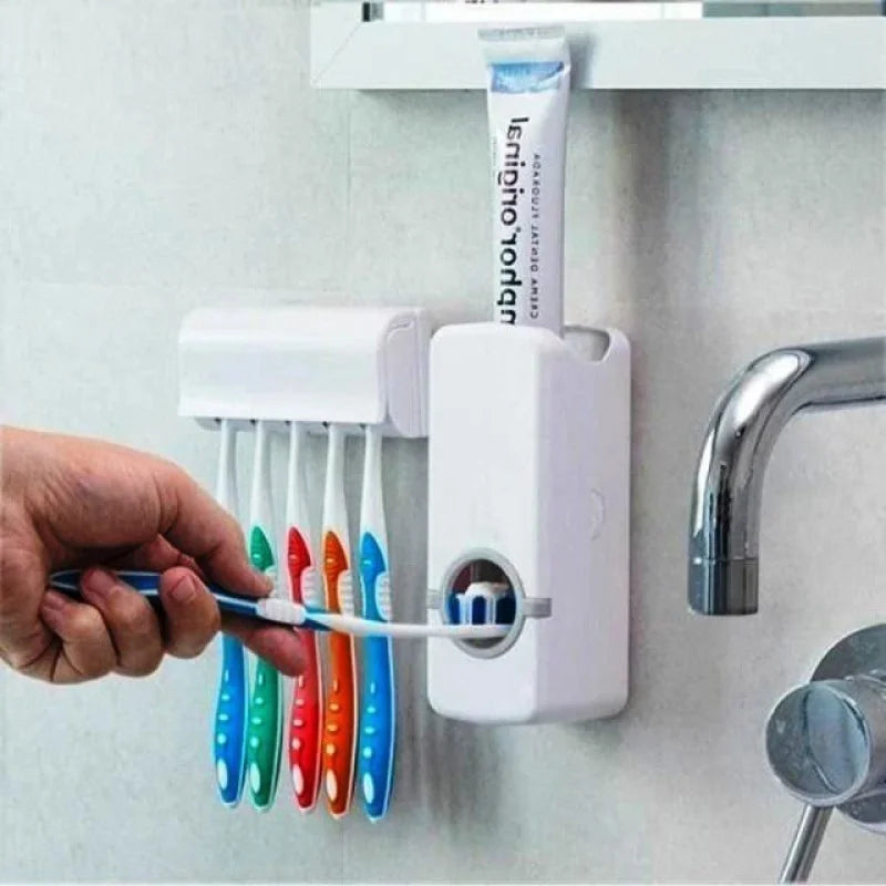 Dispensador dentífrico e Suporte para escovas de dentes