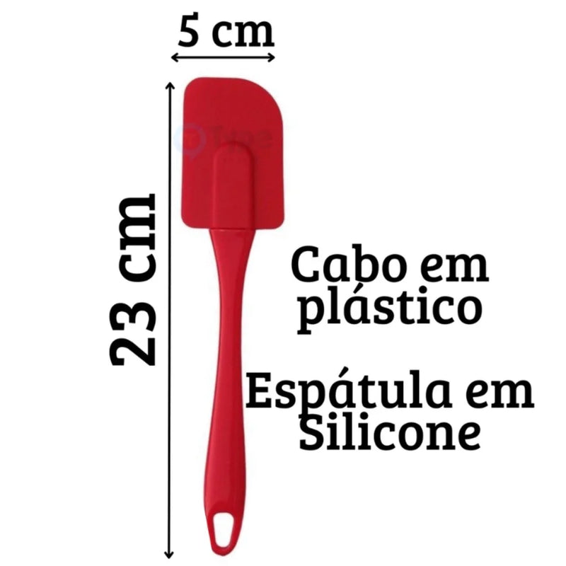 Kit Confeiteiro Silicone 3 peças