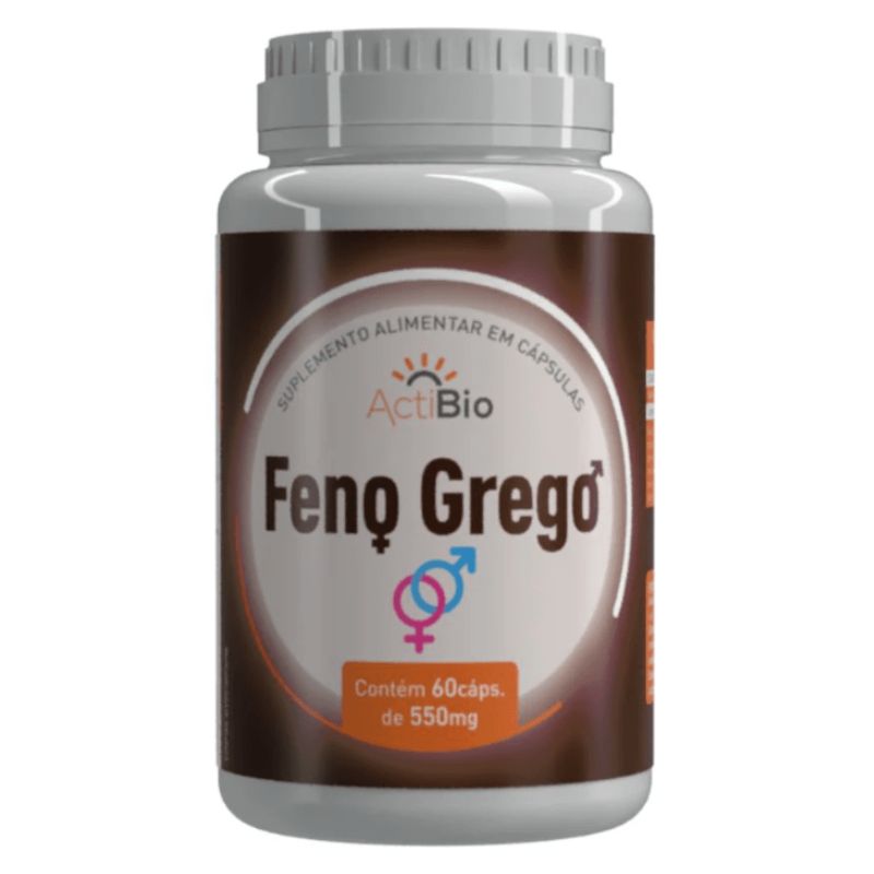 Feno Grego 60 cápsulas 550mg ActiBio